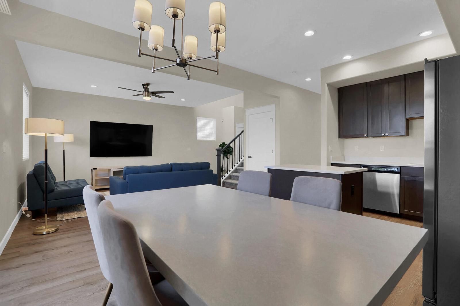 Spacious 3-Bedroom Townhome with Quartz Kitchen and Attached 2-Car Garage Near Peterson Space Force Base property image