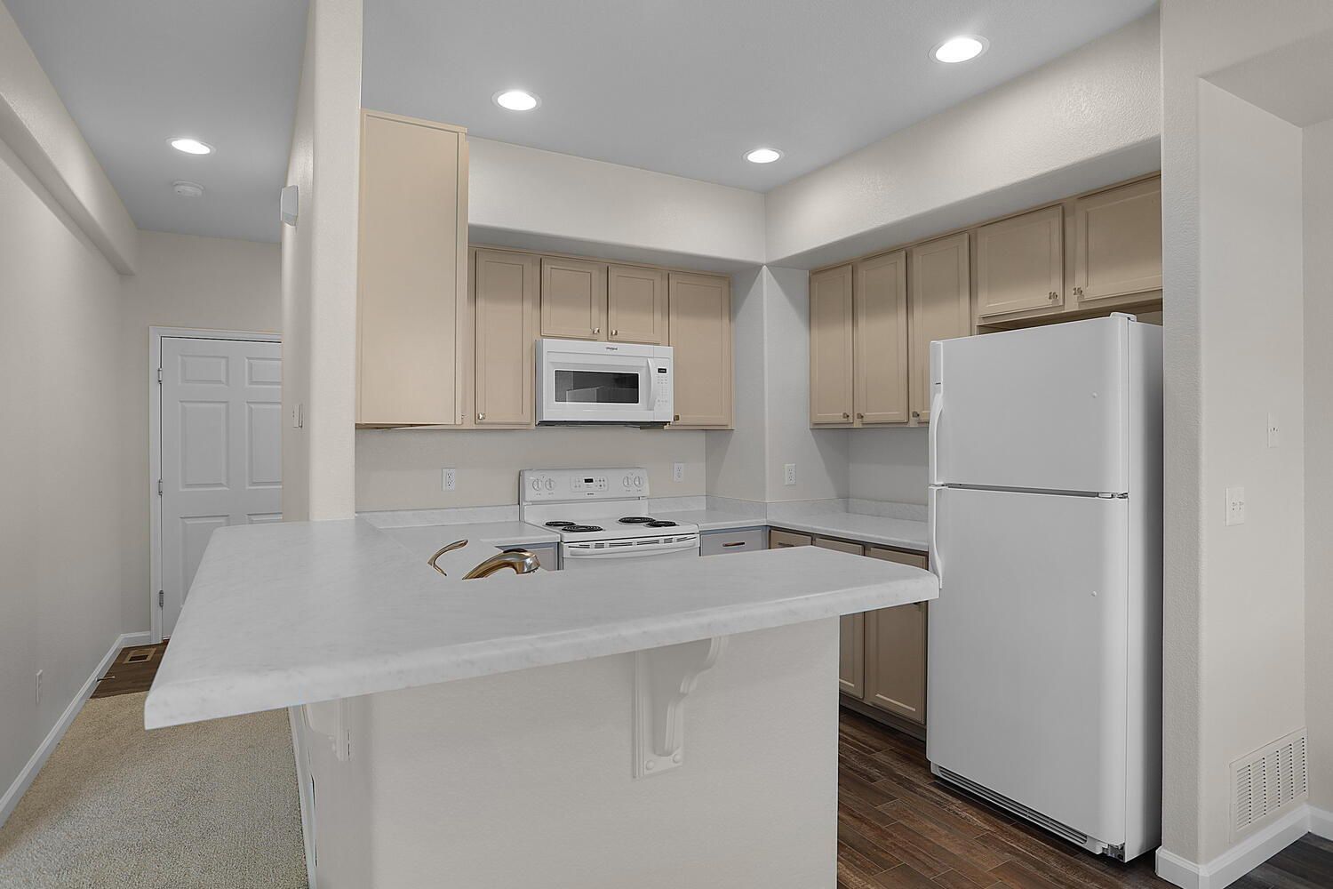 Updated 3-Bedroom Townhome with 5-Piece Primary Bath, Central A/C, and 2-Car Garage Near Fort Carson property image